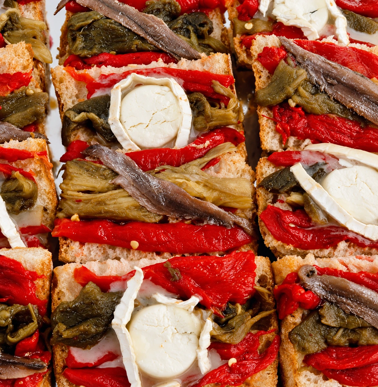 Focaccia Riesling amb escalivada